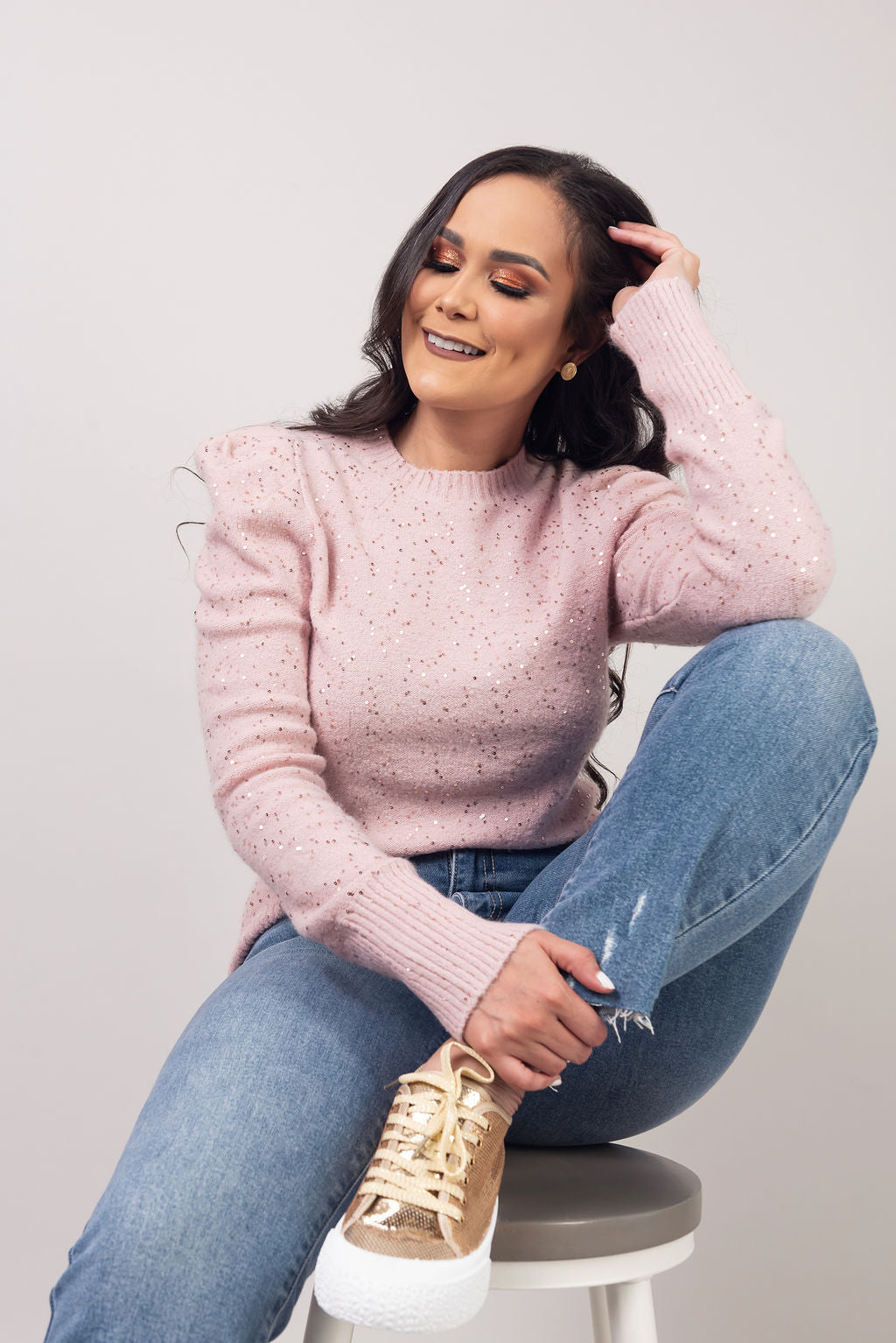 Sweater Rosa Lentejuelas
